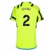 Maillot de foot Arsenal William Saliba #2 Extérieur vêtements Femmes 2023-24 Manches Courtes